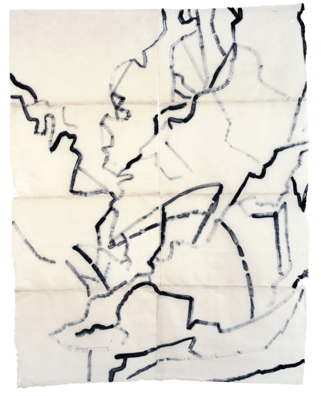 <cite>Herbier 1601/15b</cite> - Huile sur papier, 200x150 - 2016