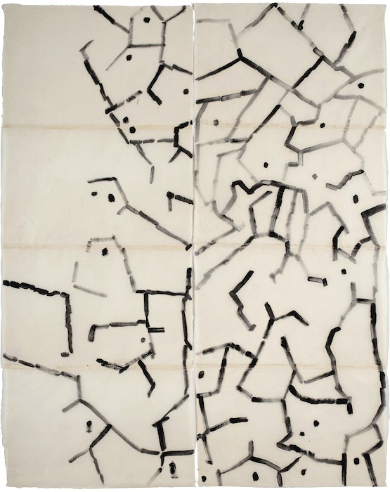 Manga 1604/8b - huile sur papier thailandais, 200x150 - 2015