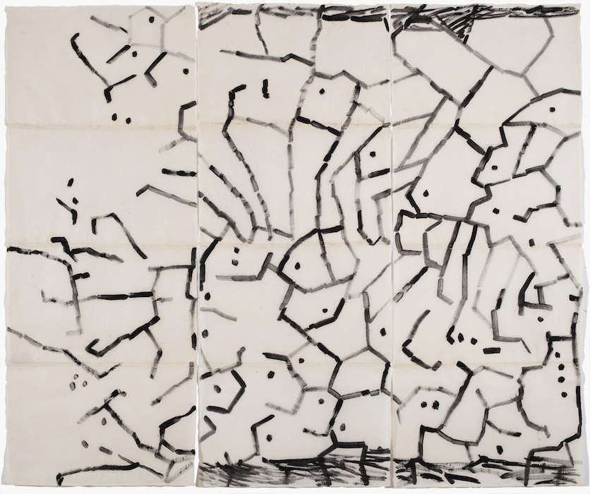 Manga 1604/5c - huile sur papier thailandais, 200x225 - 2015